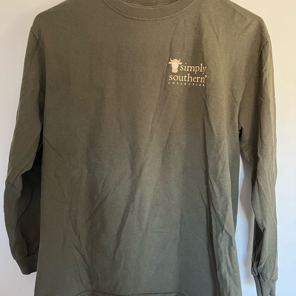 Simply Southern Olive Green Long Sleeve Shirt